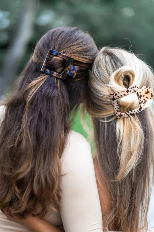 Med Square Flat Hair Clip