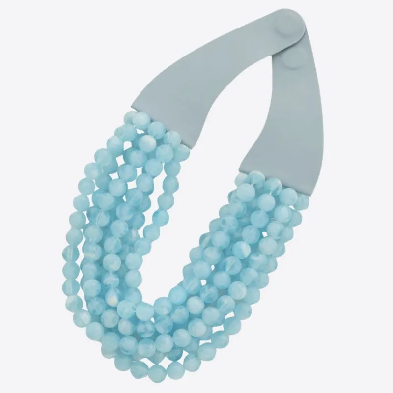 VG Chucky Beaded Necklace-Blue