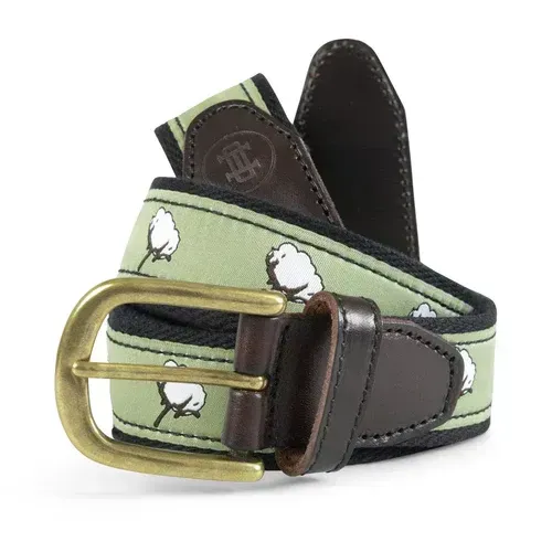 Cotton Ribbon Belt-Sage