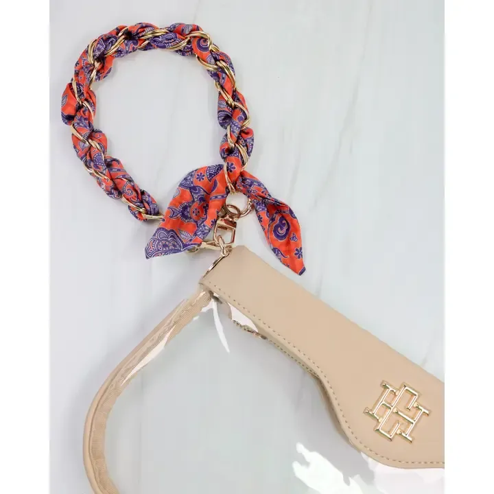 Serafina Scarf Puse Chain Blue Orange