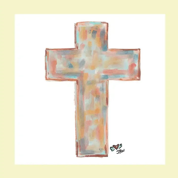 VG Jennie Watercolor Cross Pillow Swap