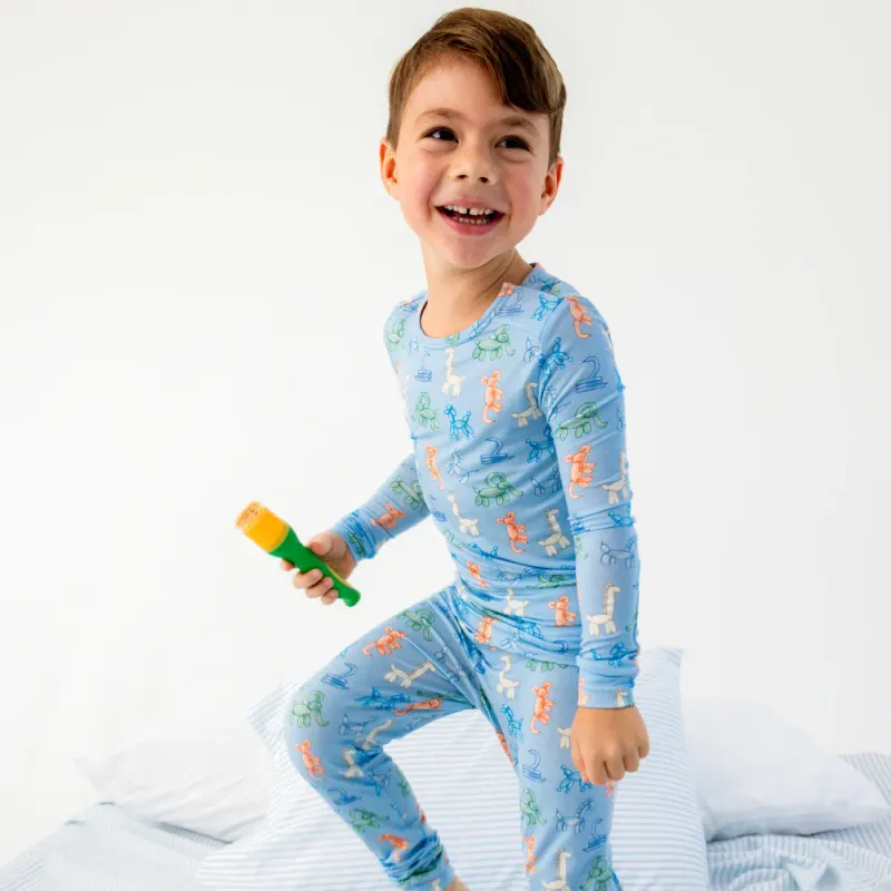 CH Blue Party Animals Glow in Dark PJ