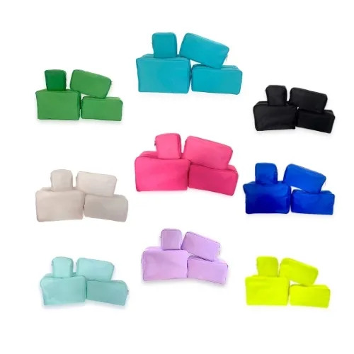 Nylon Cosmetic Bag XL-Lilac