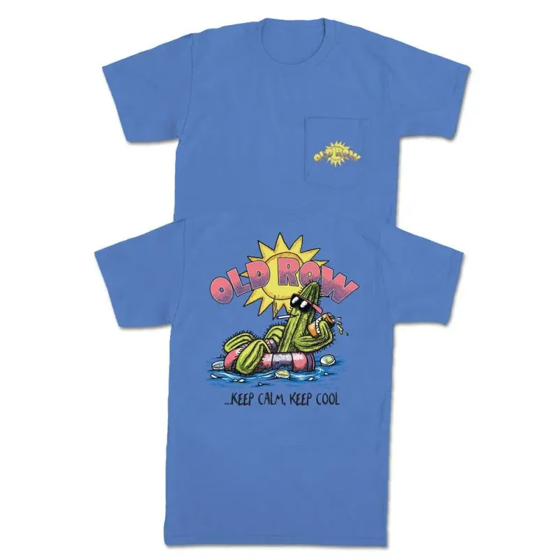 BC Party Cactus Tee-Topaz Blue