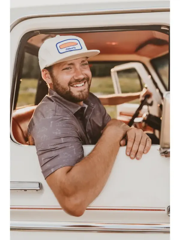 Country Views in Brown Polo