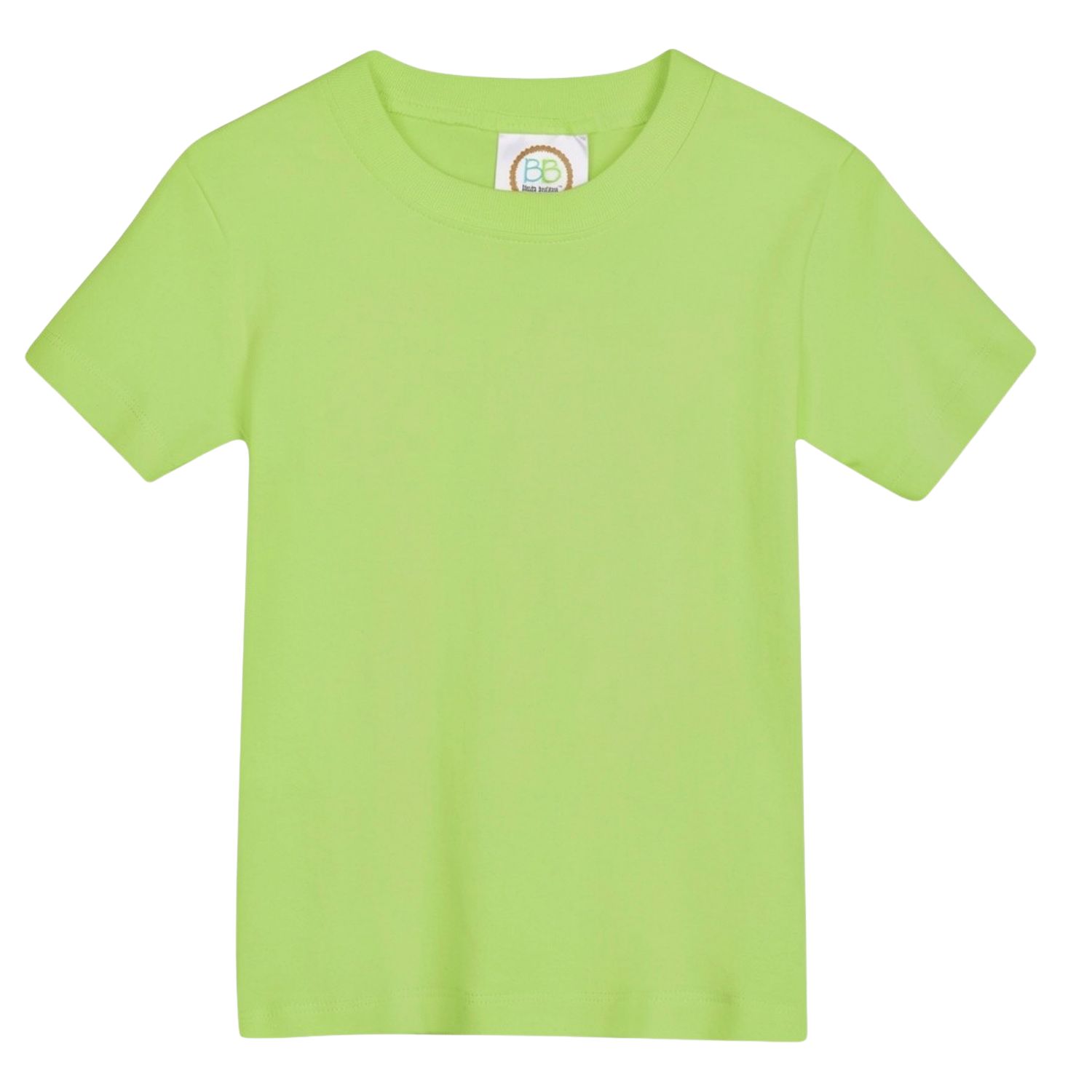 Boys Monogram Blank SS - Lime Green