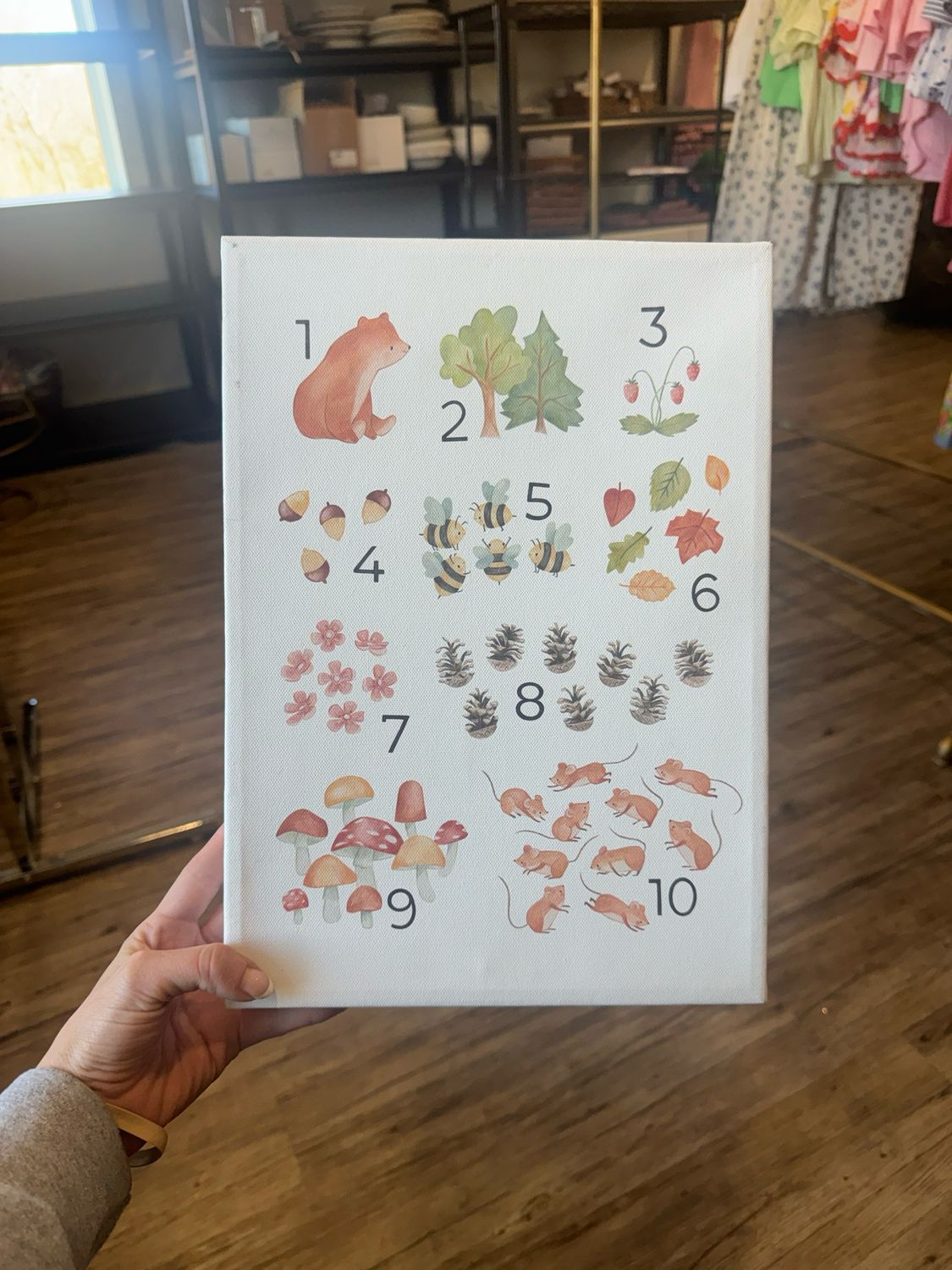 Woodland Numbers 10x14