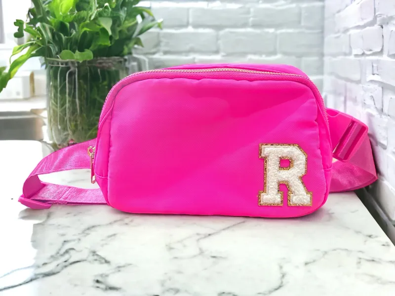 Nylon Belt Bag-Bubblegum Pink