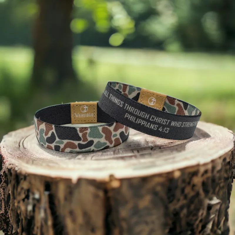 VG Tap to Pray Wristbands-River Rock Camo Class/Sage