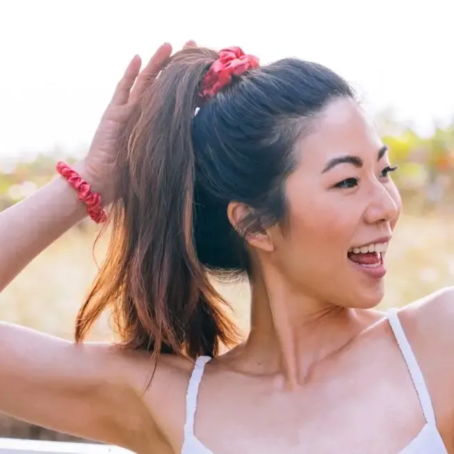 Slice of Summer-Silk Scrunchie-Large