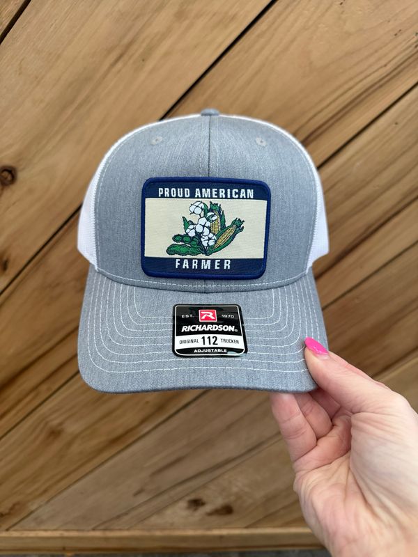 Proud American Farmer Patch Hat