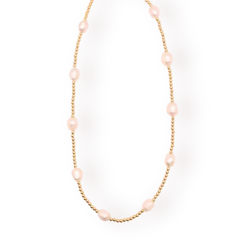 VG Pearl Poppi Necklace in Gold 18in