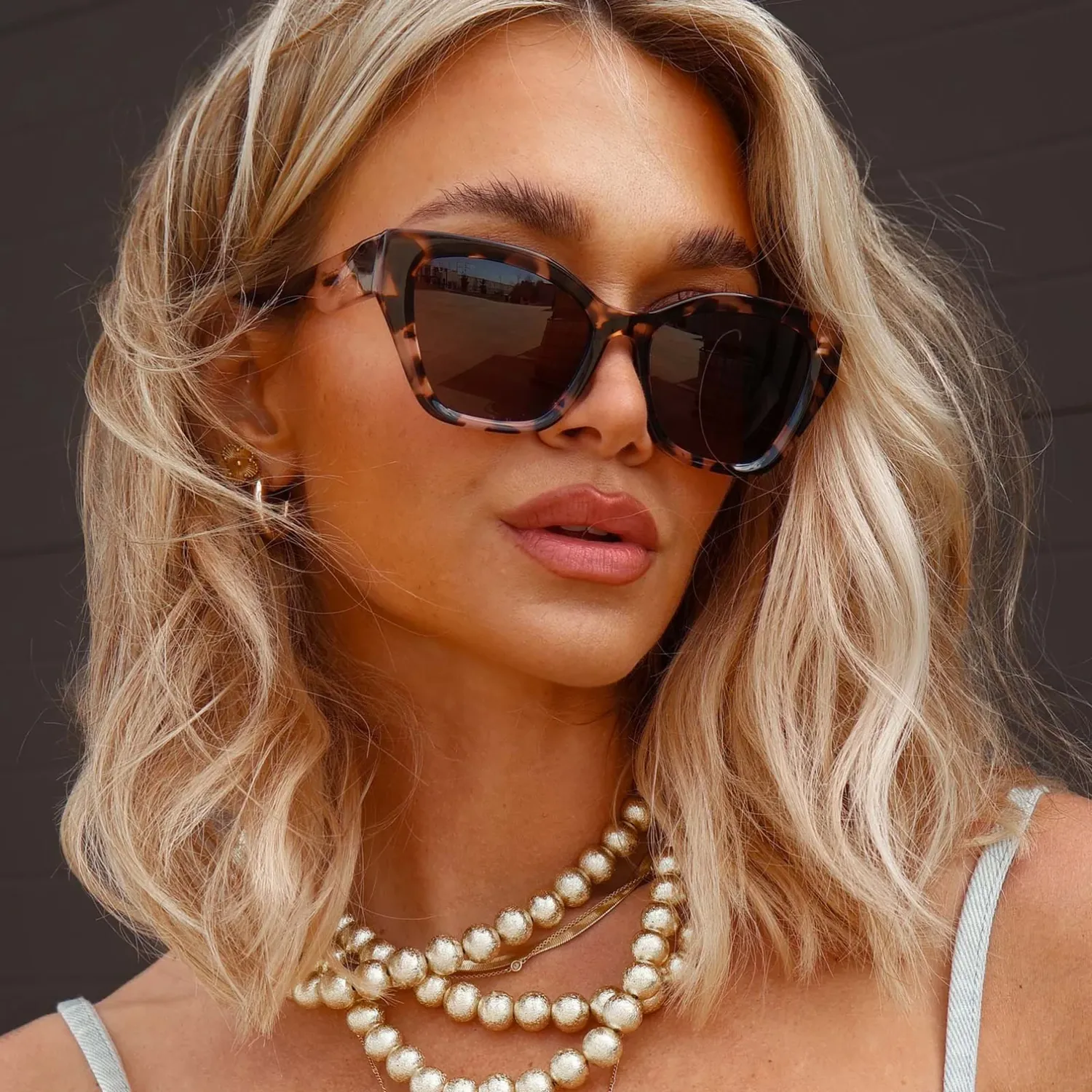 Evie Himalayan Tortoise + Brown Polarized