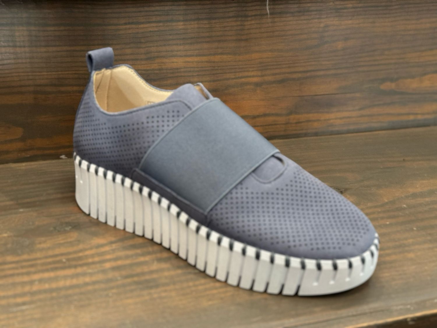 Platform W/Band-Grey Blue