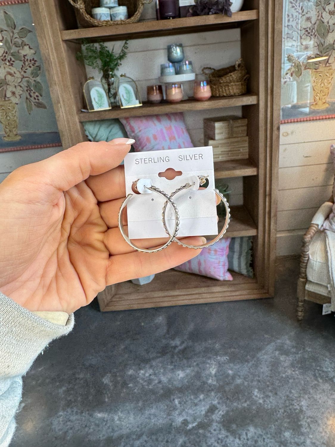 Sterling Silver Lg Hoops