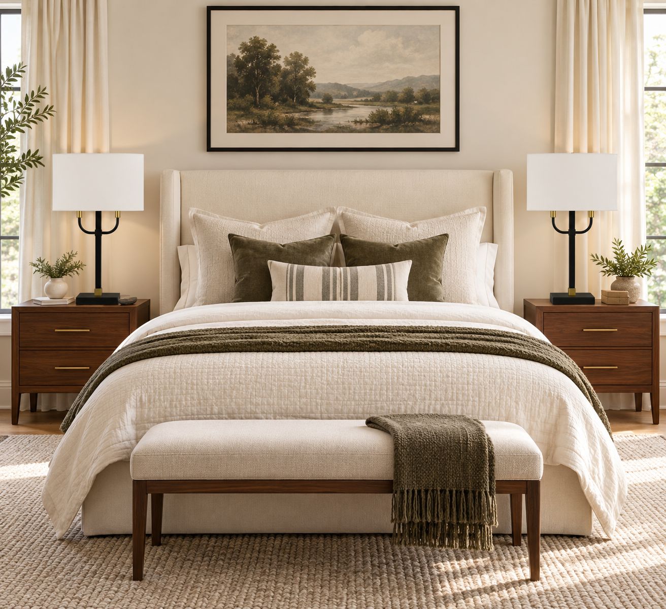 Willbur Twin Arms Table Lamp