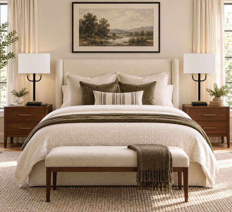 Willbur Twin Arms Table Lamp