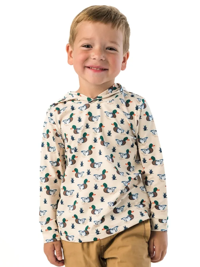 Mallard Marsh Perf Hooded Shirt