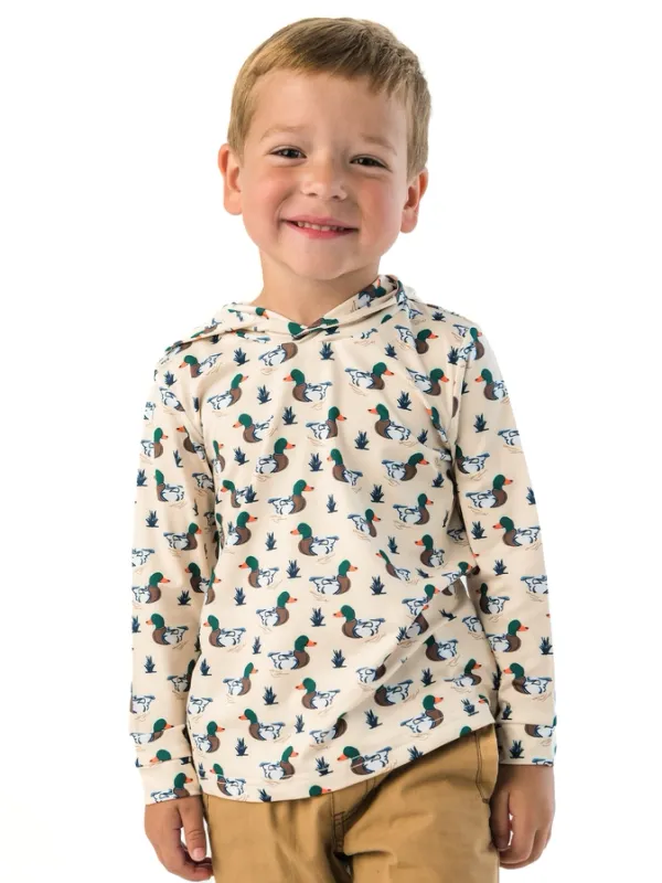Mallard Marsh Perf Hooded Shirt