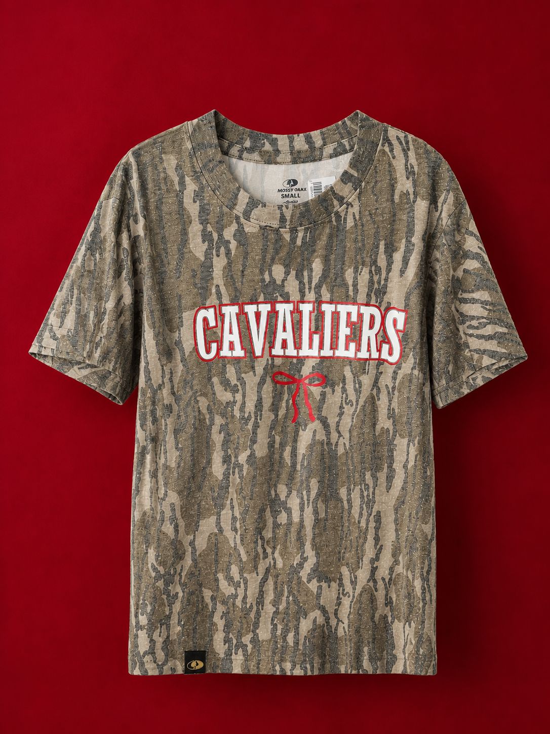 Youth Camo Cavalier Script Tee