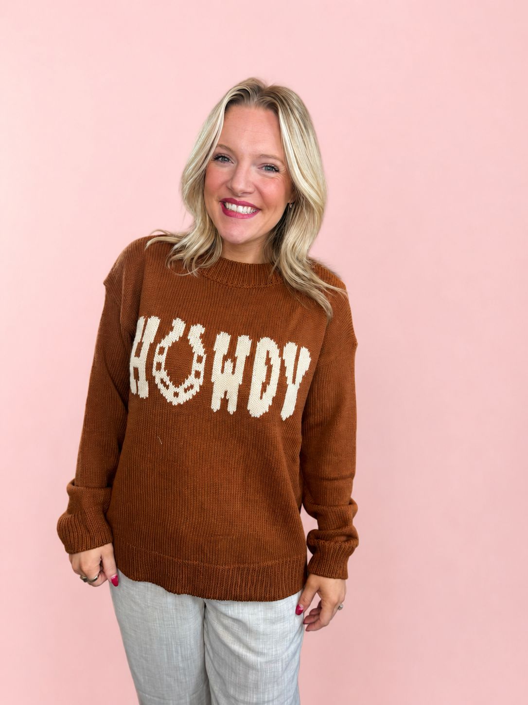 Horseshoe Howdy Knit Sweater