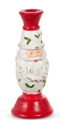 Small Pattern Santa Candlestick