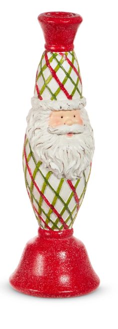 Large Pattern Santa Candlestick