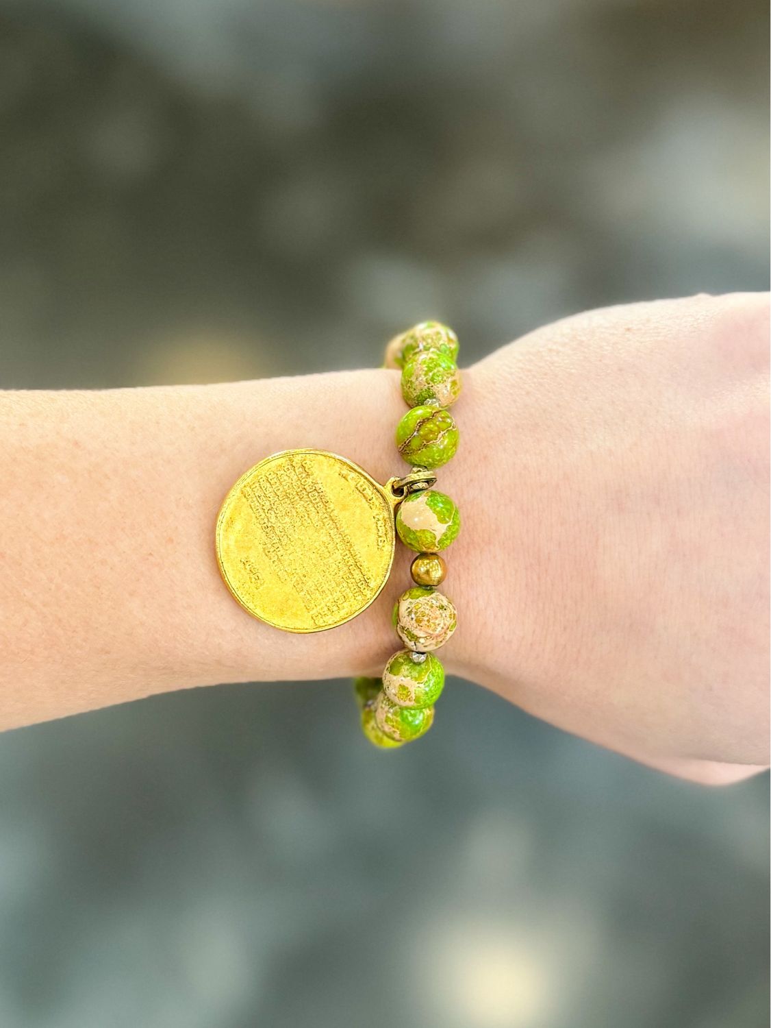 VG The Lord's Prayers Bracelet-Lime