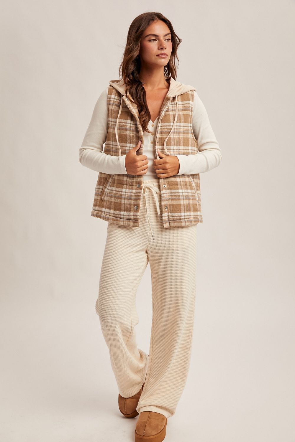 Camila Plaid Vest