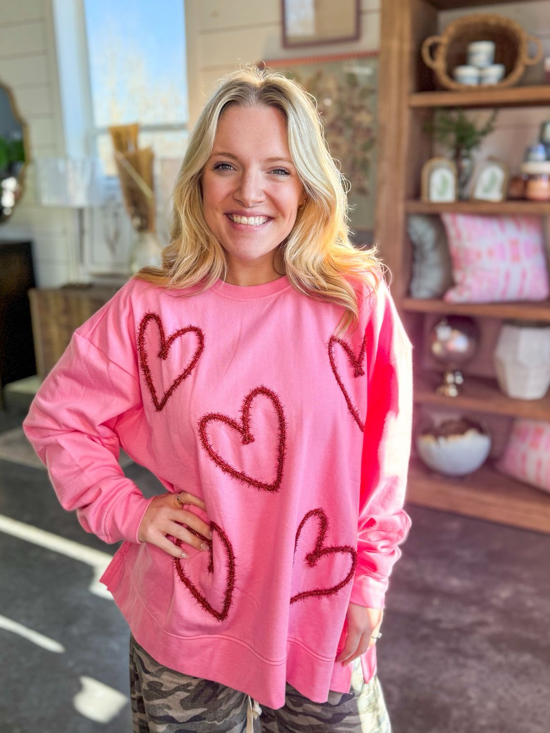 Valentine Sparkle Sweatshirt