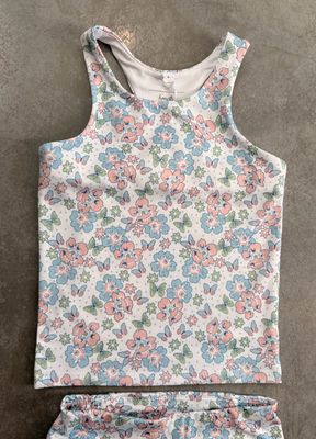 Butterfly Floral Bra Top