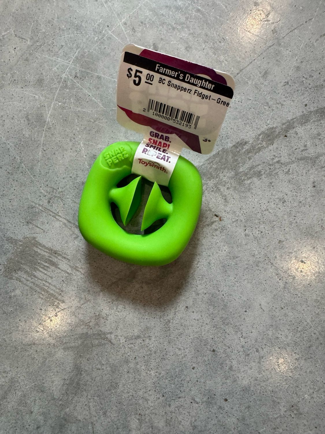 BC Snapperz Fidget-Green