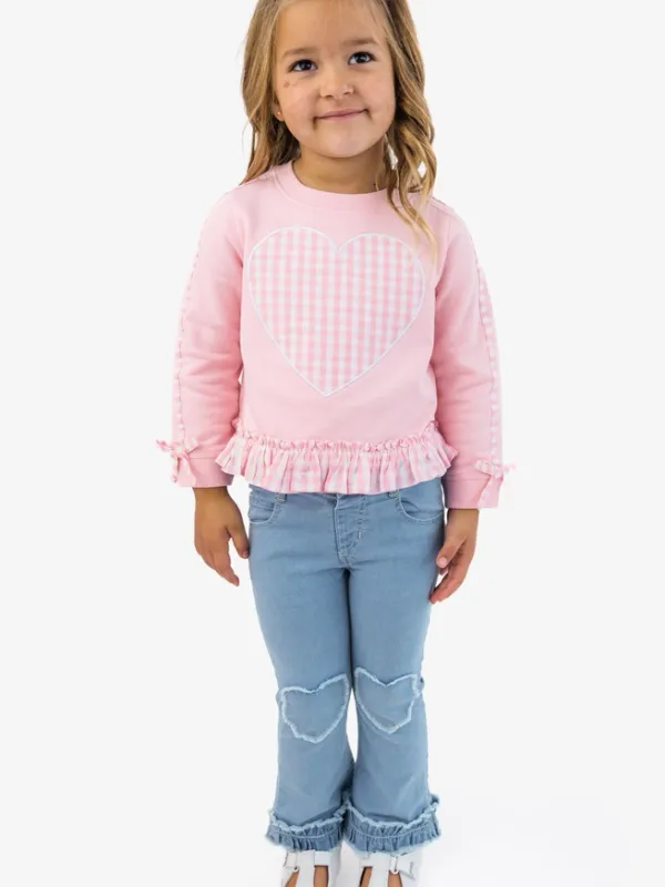 BC Denim Heart Flare Jeans