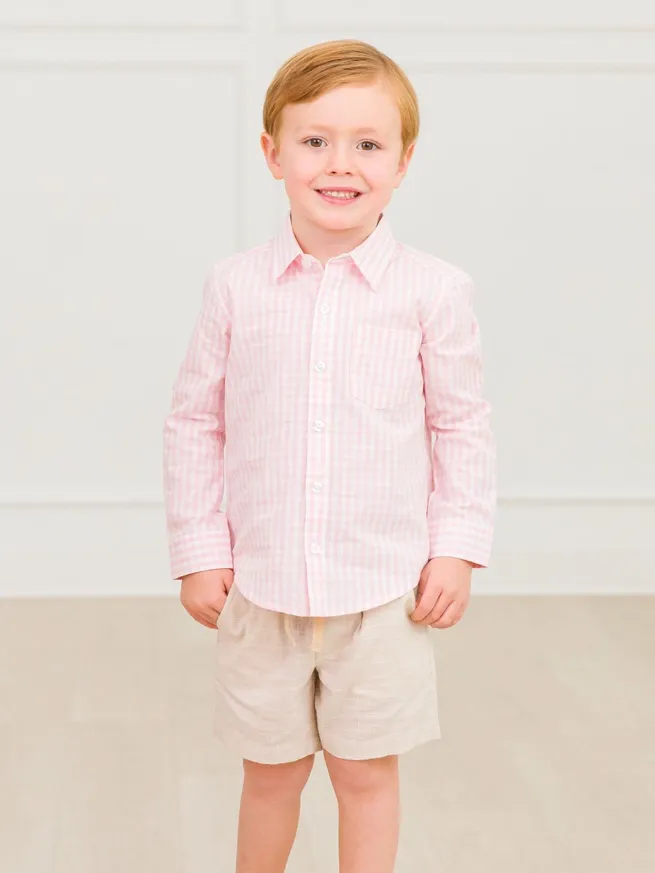 BC Boys Pink Button Down