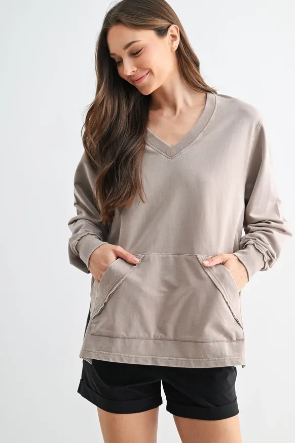 BC Sunfade Cotton Pullover-Silken Taupe