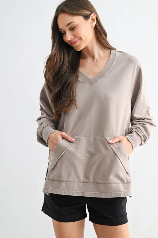 BC Sunfade Cotton Pullover-Silken Taupe