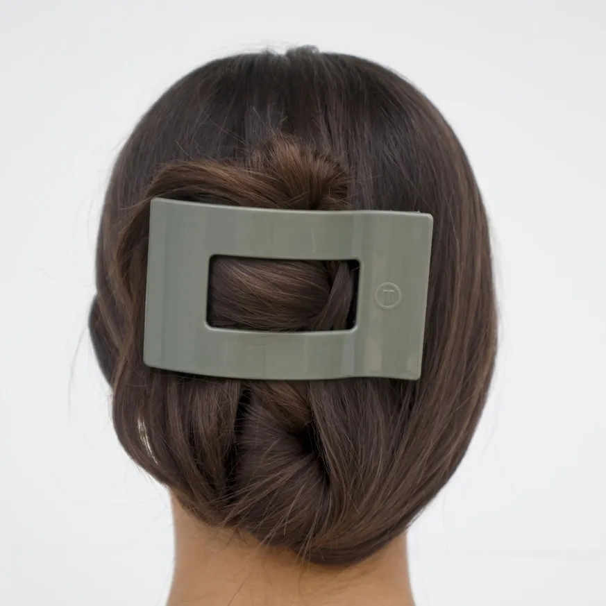 Sage It Ain't So Large Flat Rectangle Hair Clip