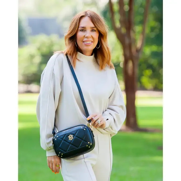 Sloane Studded Crossbody Black