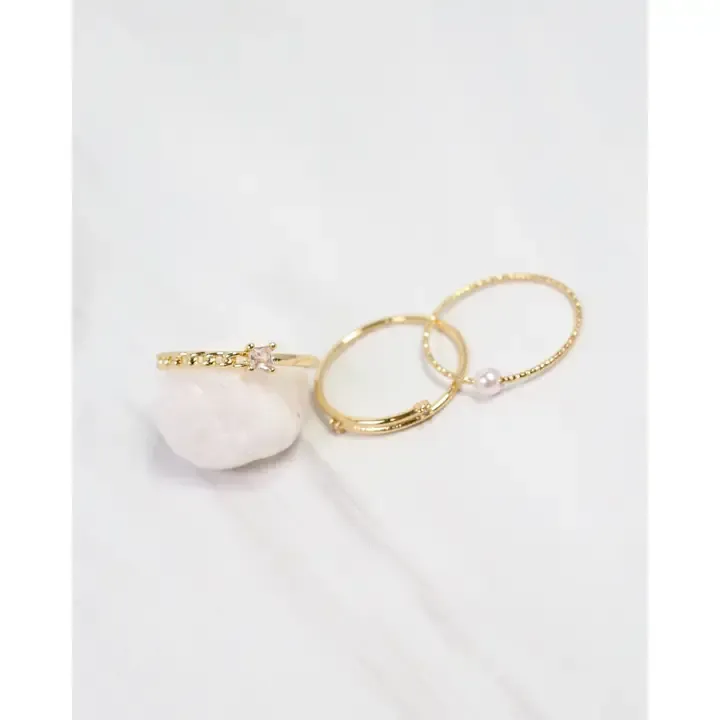 Brilliana Ring Set Gold