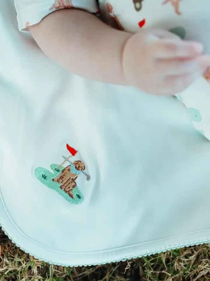 Pip Embroidered Blanket-Barks &amp; Birdies