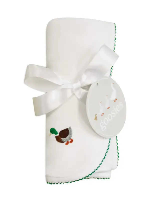 Pip Embroidered Blanket-Mallards