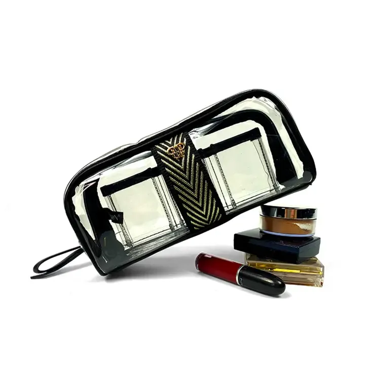 VG Bombshell Makeup Case-Gold Chevron