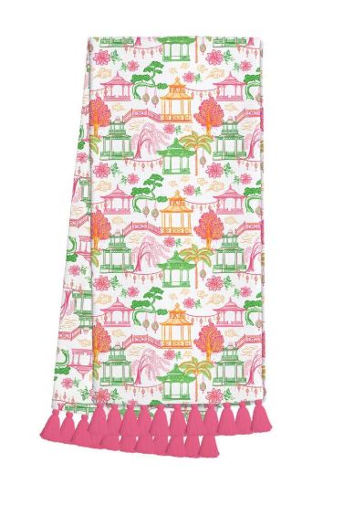 Pagoda Paradise Tea Towel