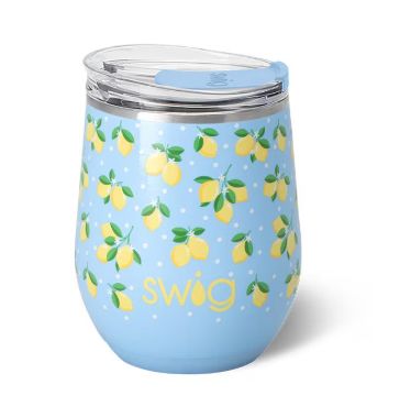 Lemon Meringue Stemless Wine Cup 12oz