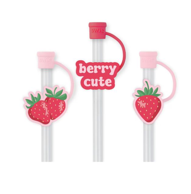 Strawberry Shortcake Straw Topper Set