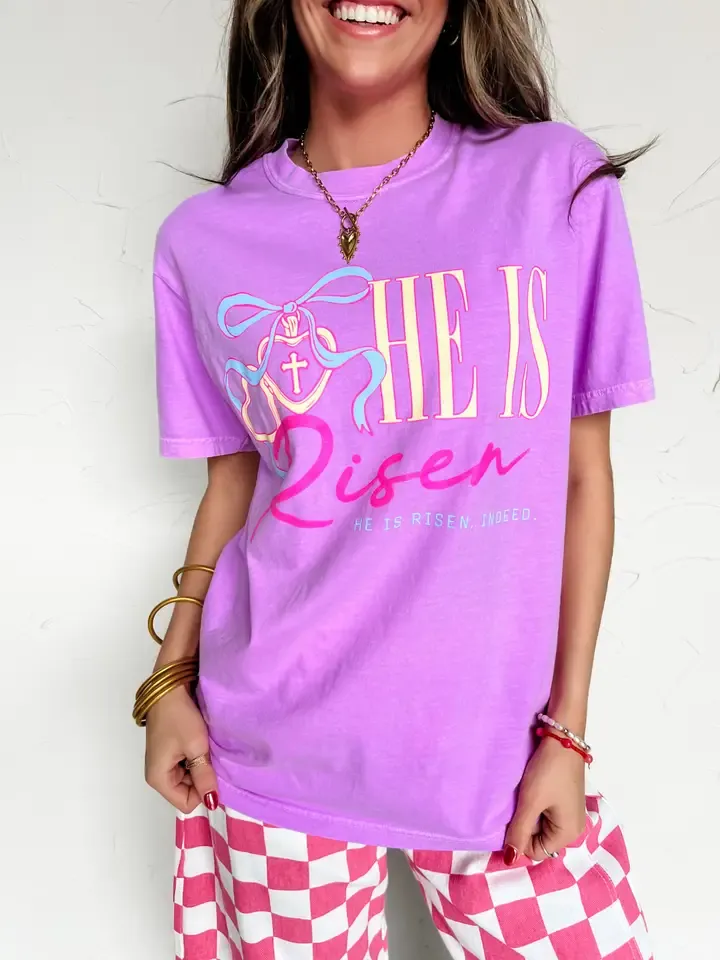 He Is Risen Locket Tee