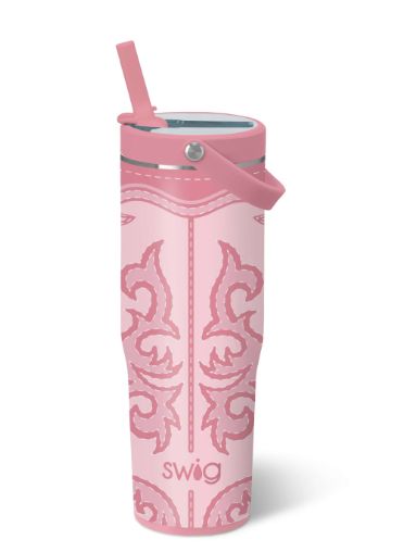 Boot Scootin Pink Leakproof Tumbler 30oz