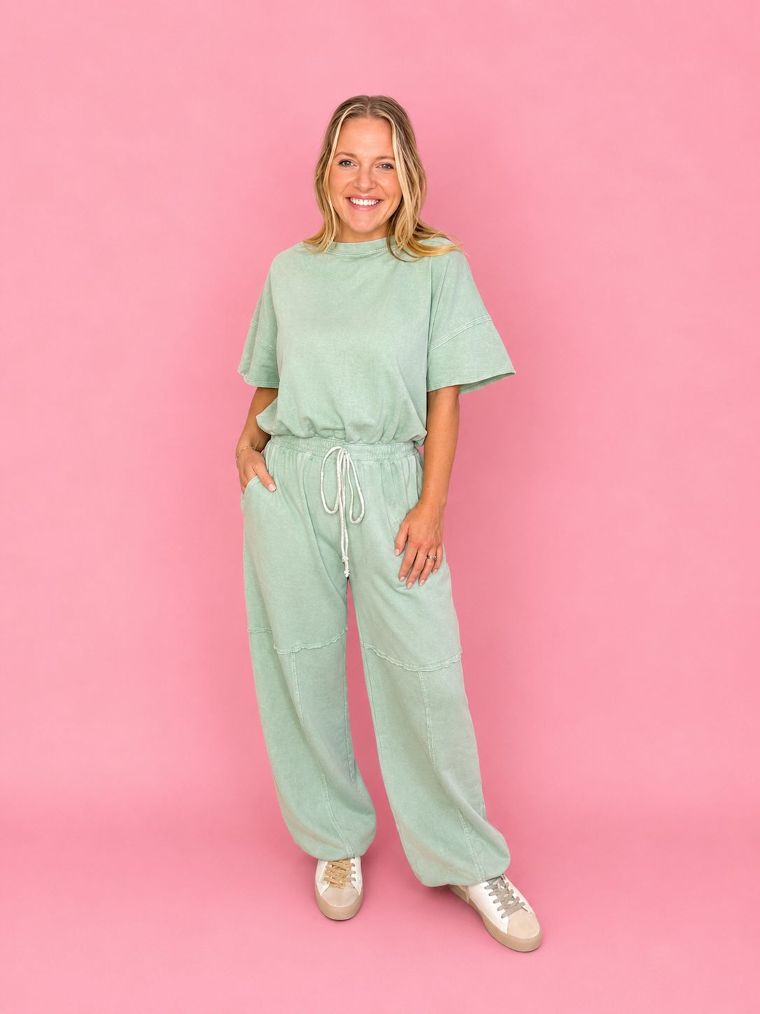 RD Fresh Picked Sage Jumpsuit