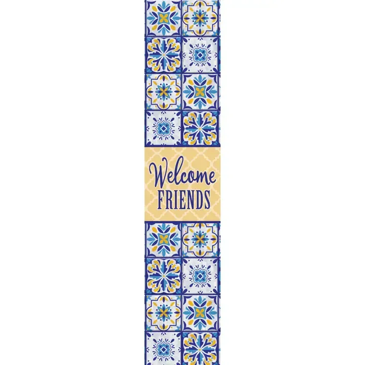 Yard Expression-Blue &amp; Yellow Tile