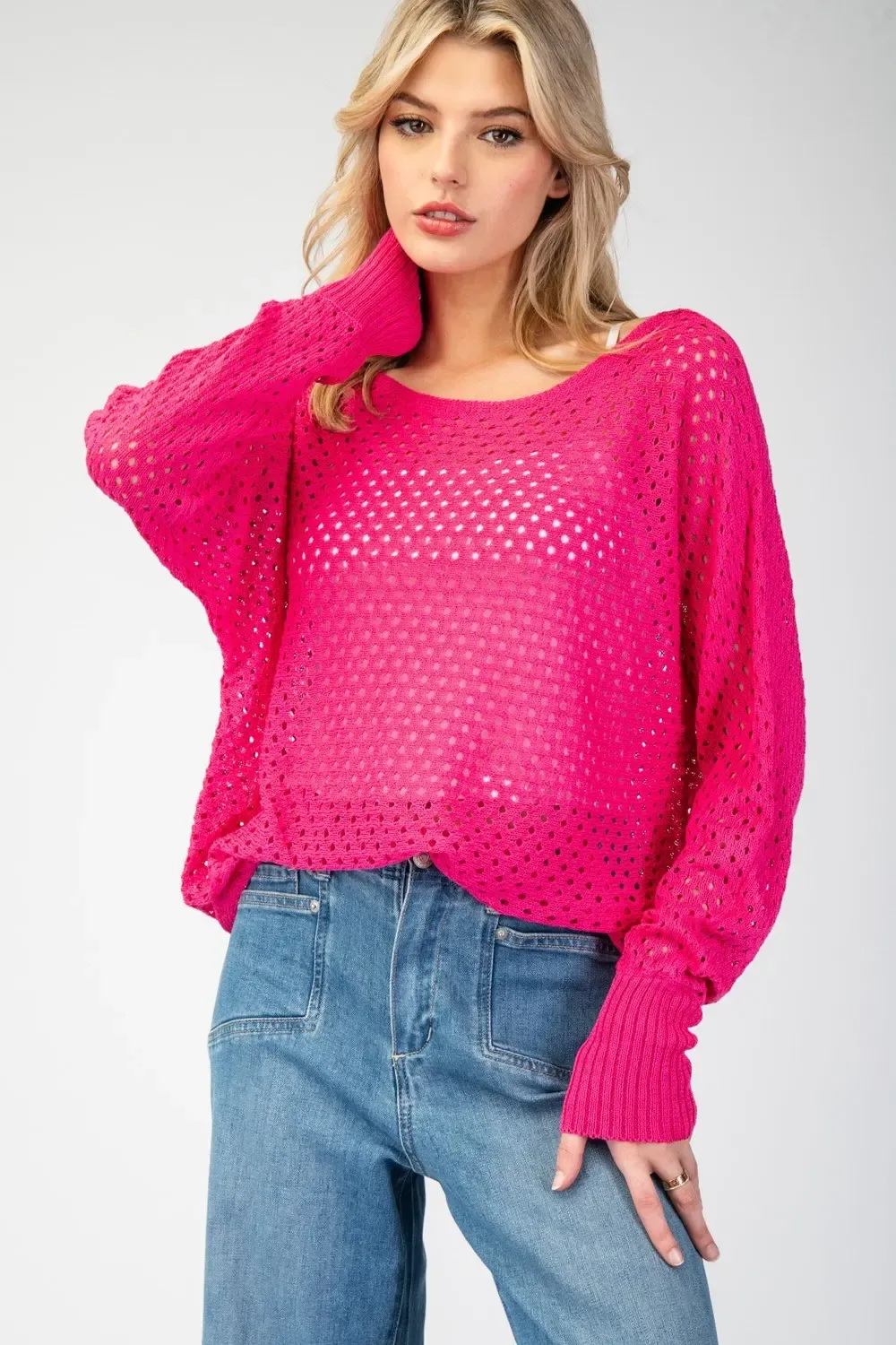 Piece of My Heart Top-Hot Pink